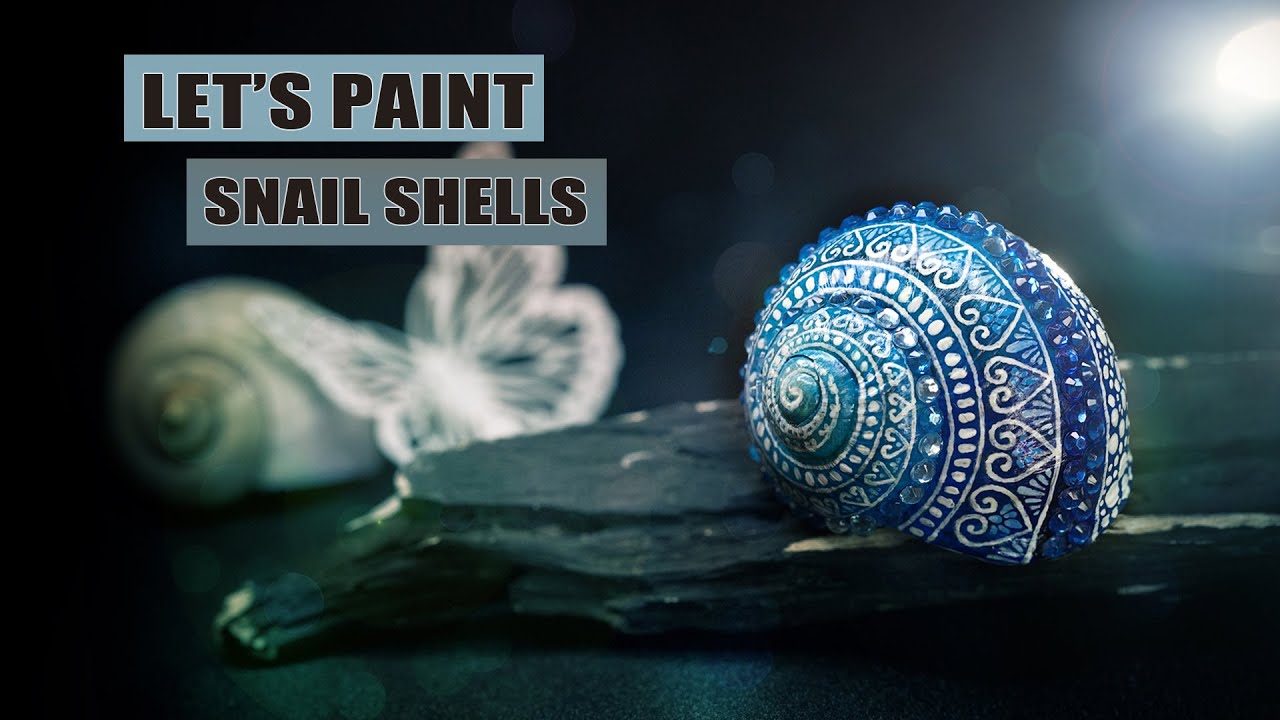 Let's paint a snail shell | tiny acyrlic pattern painting