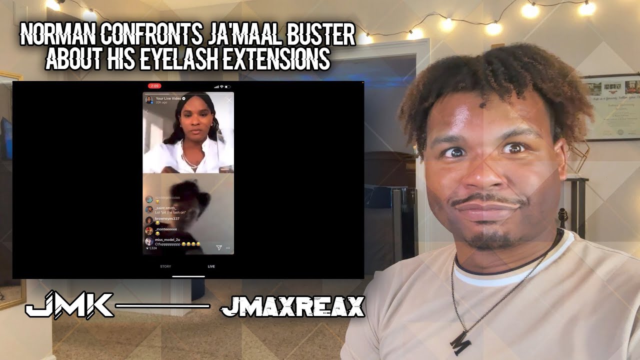 Norman Freeman confronts Ja'Maal Buster about his eyelash extensions | REACTION