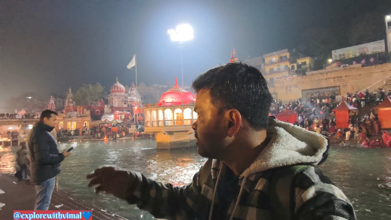 Haridwar, early Morning Maa Ganga Aarti🕉️🙌❤️🙏