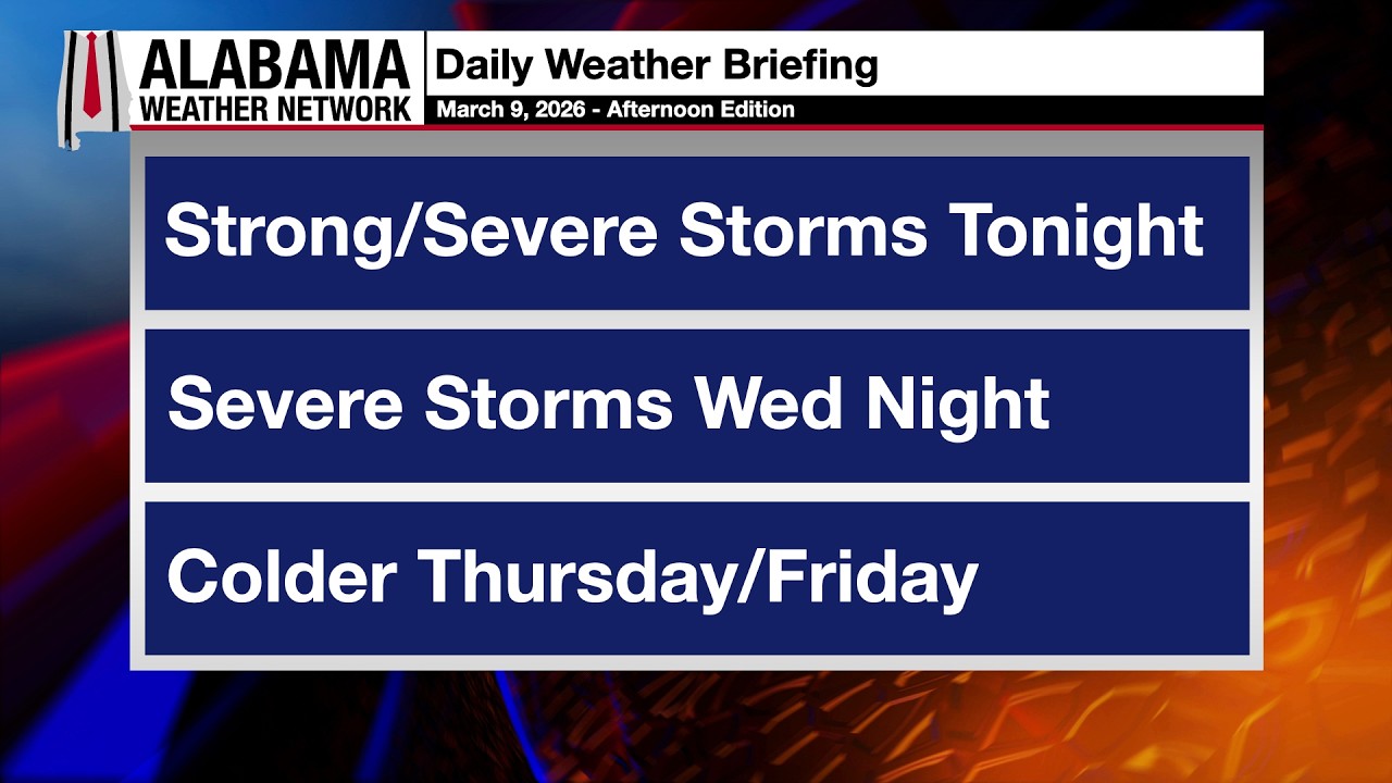 James Spann's Afternoon Briefing - Monday 3.9.26