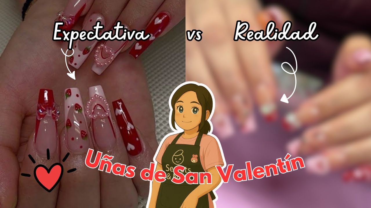 UÑAS DE SAN VALENTÍN 💖💅 | PASO A PASO DESDE CERO EN CLIENTA REAL