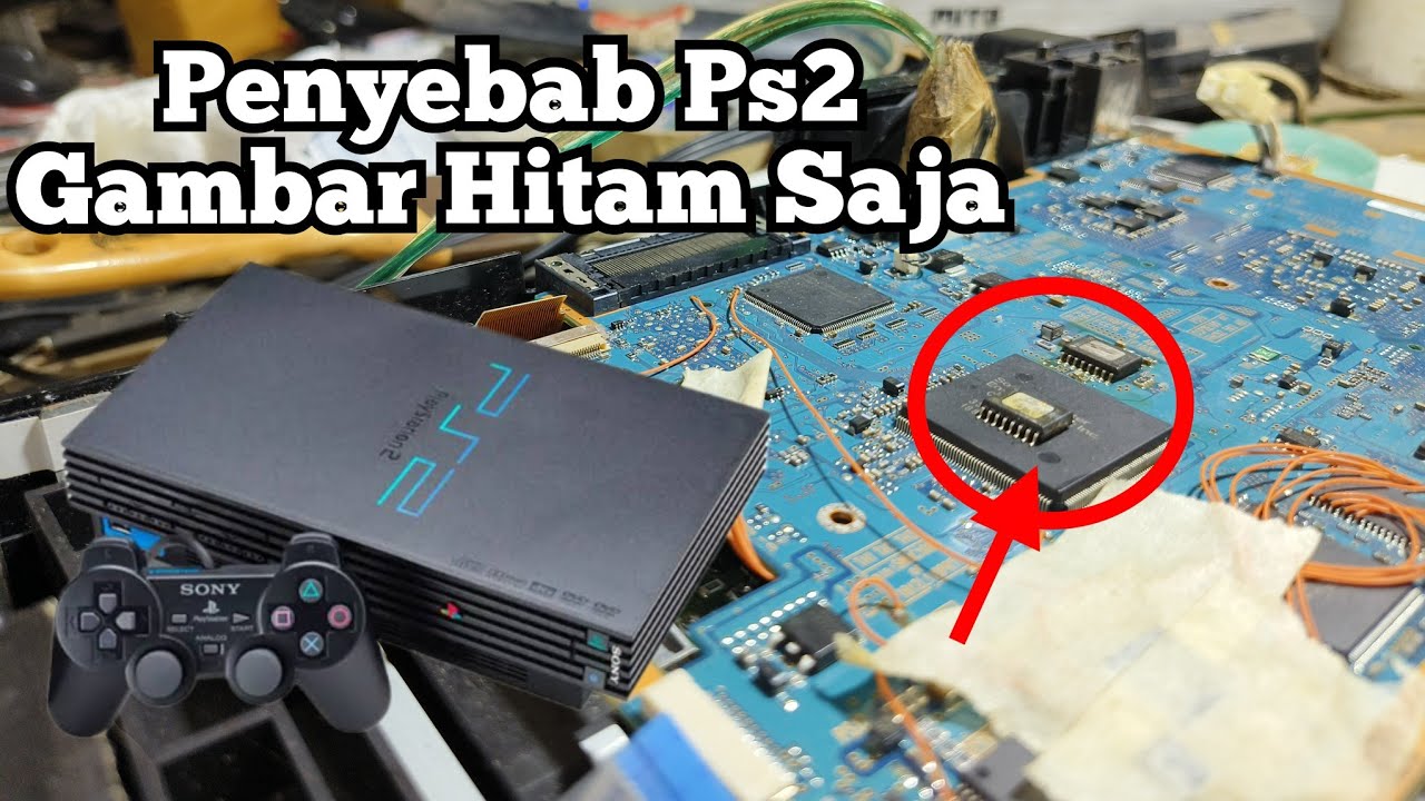 Servis Ps2 Fat Gambar Hitam Saja