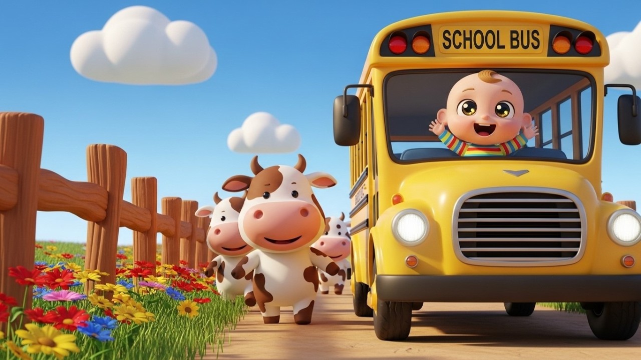 Beep Beep Farm Bus Go Go 🚌🐄 | Fun Farm Learning Ride for Toddlers and Kids Play Fun