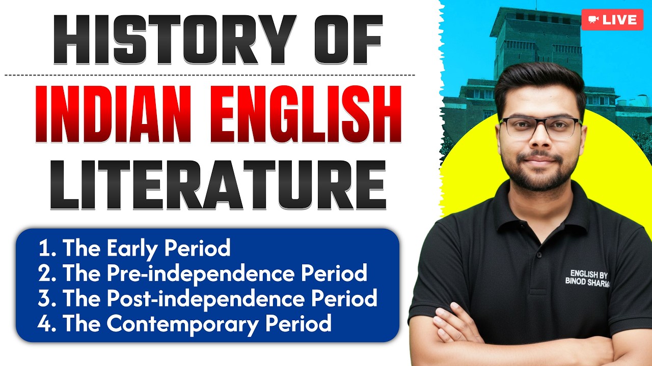 History of Indian English Literature | Indian Writing in English | Lecture 1 | by Binod Sharma