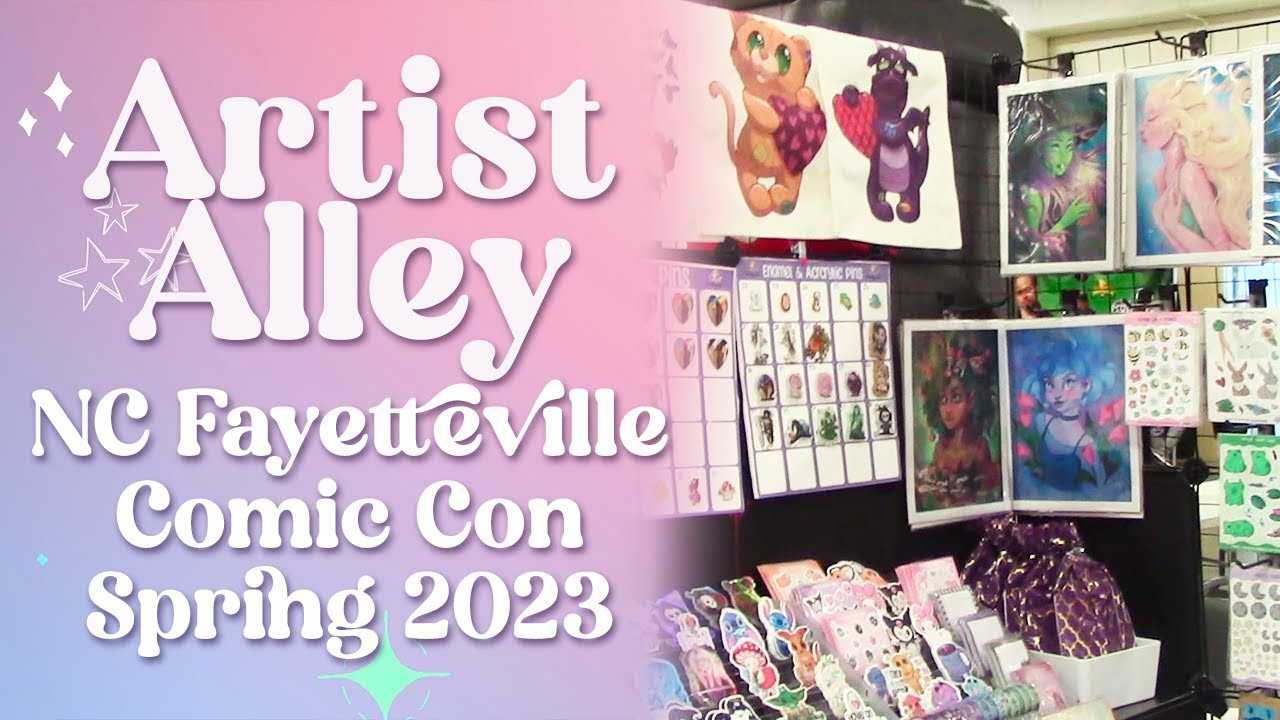 NC Fayettevile ComicCon Spring 2023 Artist Alley Vlog