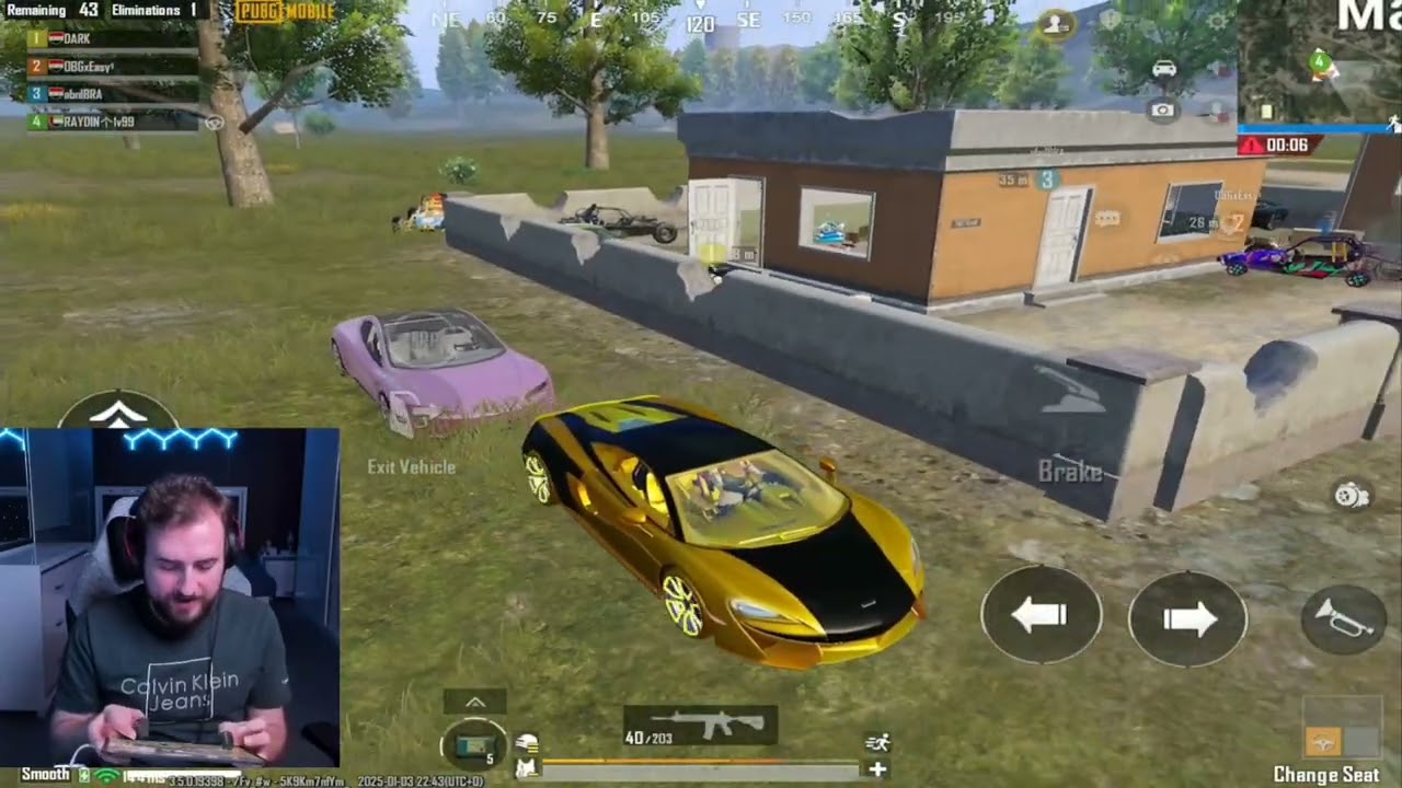 رايدن يعمل المستحيل في بطولة الستريمر ولقطة البطولة من دارك بالشوتغن #pubgmobile