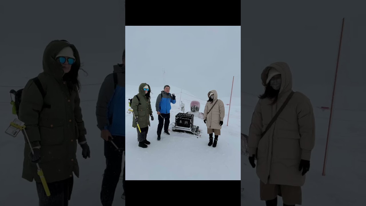 ឡេីងភ្នំទៅមេីលបិសាចទឹកកក❄🥶  #Zaosnowmonsters #藏王樹冰