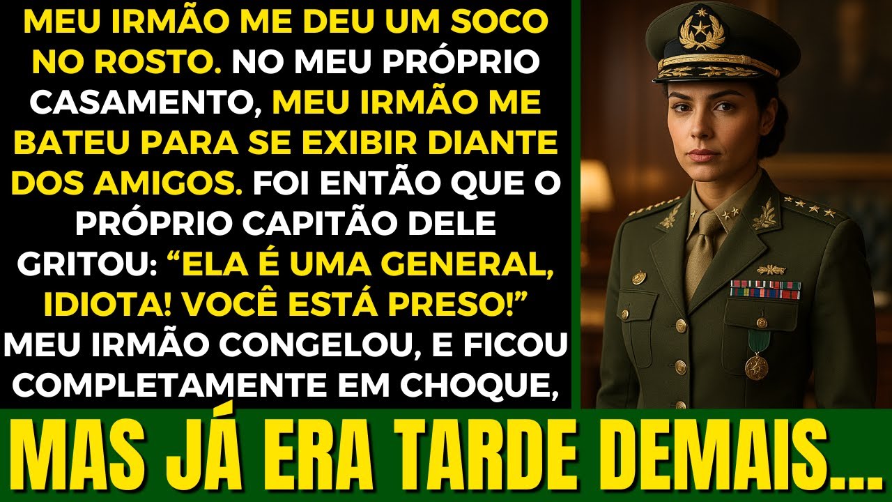 Meu Irmão Me Deu Um Chute No Rosto, No Casamento, O General Gritou: “Você Atingiu Uma Major, Idiota”