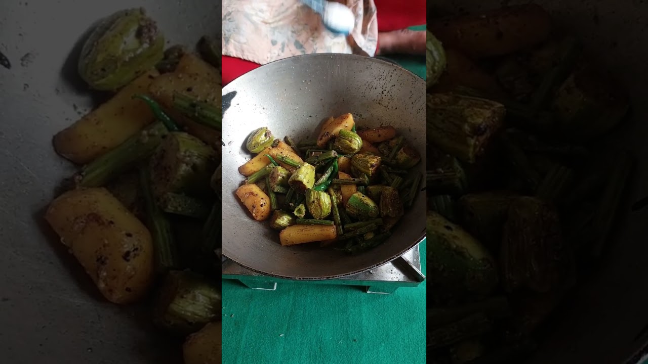 আজ বাড়িতে থাকা অল্প কিছু উপকরণ দিয়ে তরকারি বানিয়ে দুপুরের খাবার টা খেলাম।