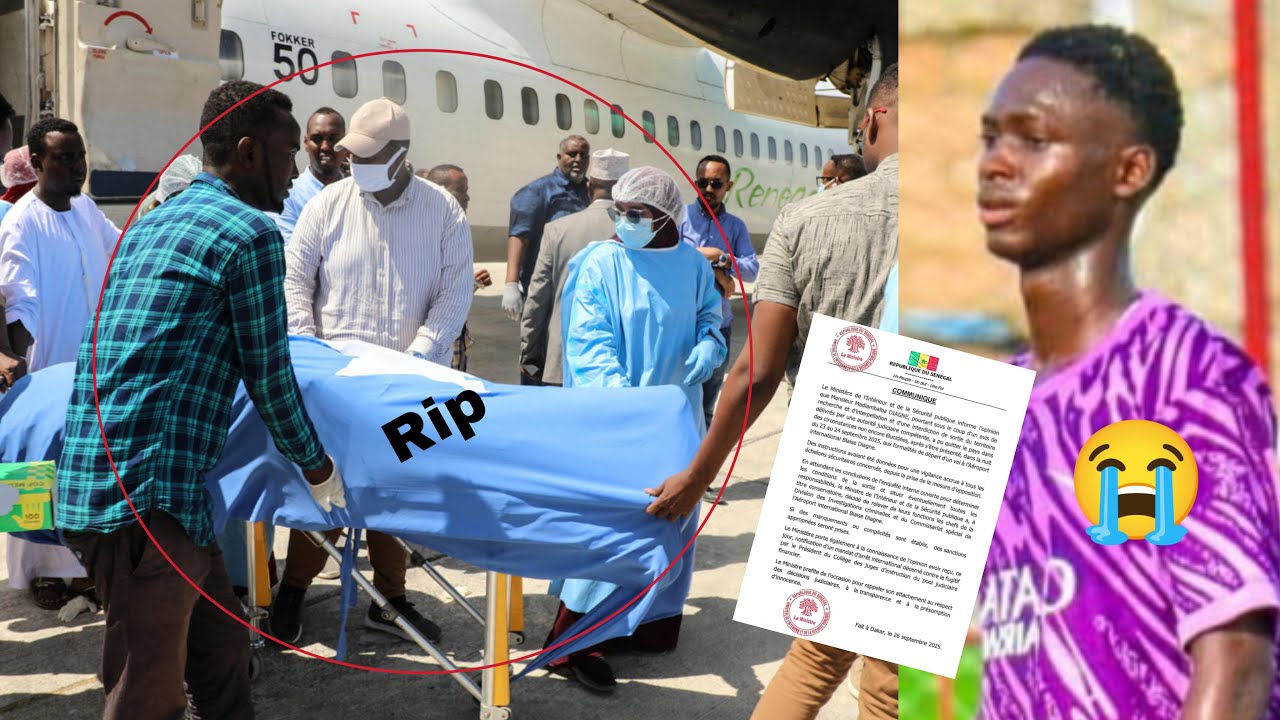 Kawtef L'arrivée du dépouille de Cheikh Touré au Sénégal..😭