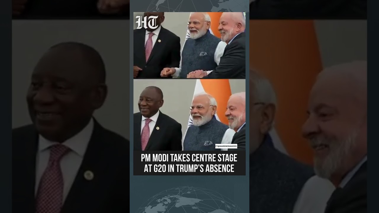 PM Modi Takes Centre Stage At G20 As U.S. President Trump Skips Summit | South Africa | #shorts