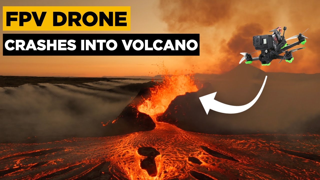 FPV Drone Vs VOLCANO &mdash; Эпичное падение дрона на исландский вулкан | Полная версия в 4K