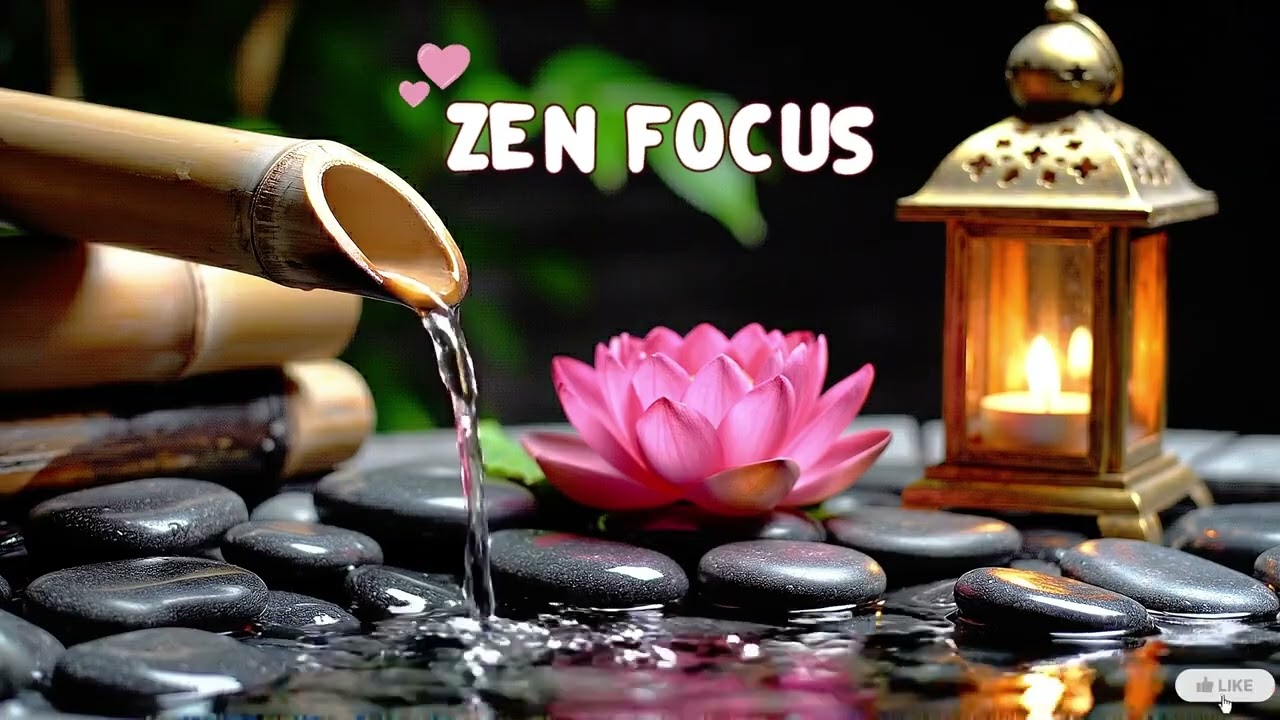 Zen Focus Healing Waterfall Sounds for Meditation and Inner Peace | Study Focus