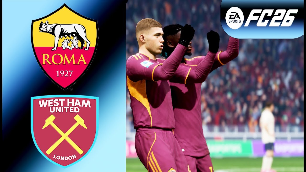 ⚽AS Roma⚽ vs ⚽West Ham⚽ EA SPORTS FC 26 🔥