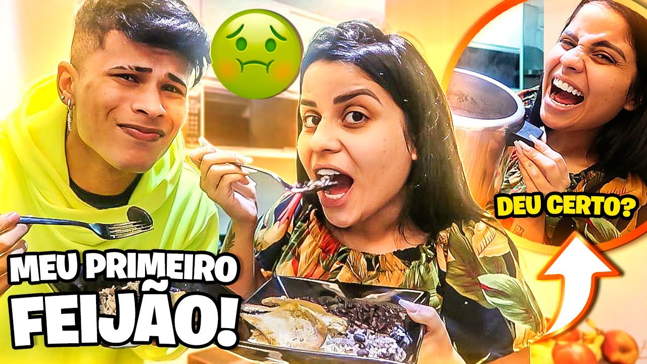 FIZ FEIJÃO PELA PRIMEIRA VEZ E OLHA O QUE ACONTECEU!