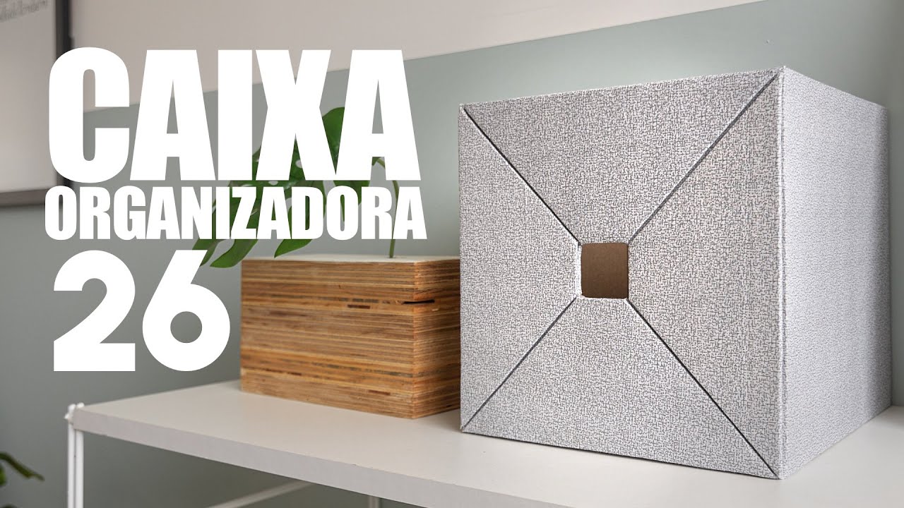 DIY - Caixa Organizadora 26 (Caixa feita com papelão) sob medida | Ikea Inspired