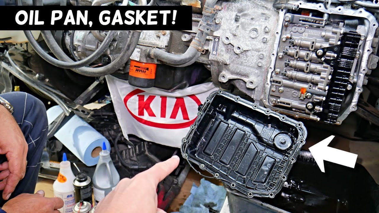 TRANSMISSION OIL PAN GASKET REPLACEMENT REMOVAL KIA OPTIMA SORENTO FORTE SPORTAGE SOUL RIO