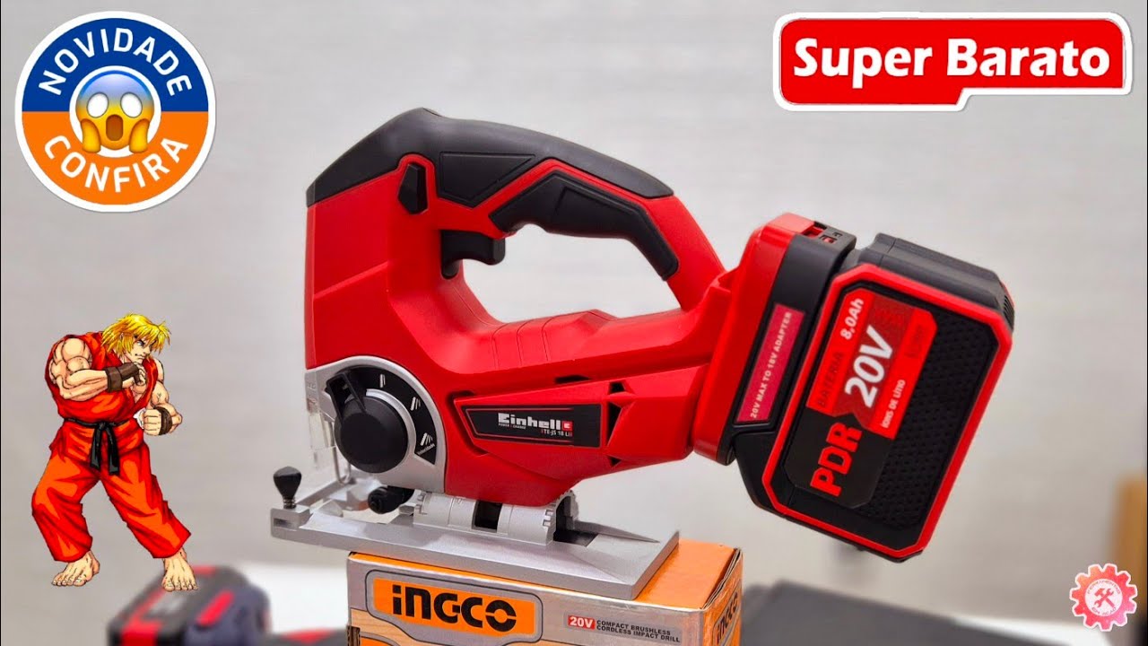 Serra Tico Tico EINHELL a Bateria 18v TE-JS 18 Li Solo (O Melhor Custo Beneficio)  Lançamento