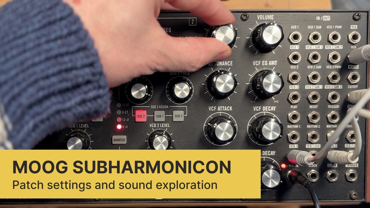 My first Moog Subharmonicon patch (settings + demo)