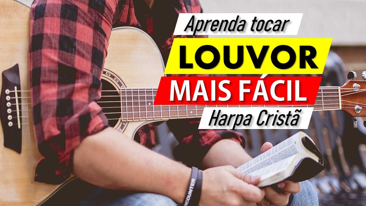 aprenda o LOUVOR MAIS FÁCIL da HARPA CRISTÃ - 2 acordes - violão fácil