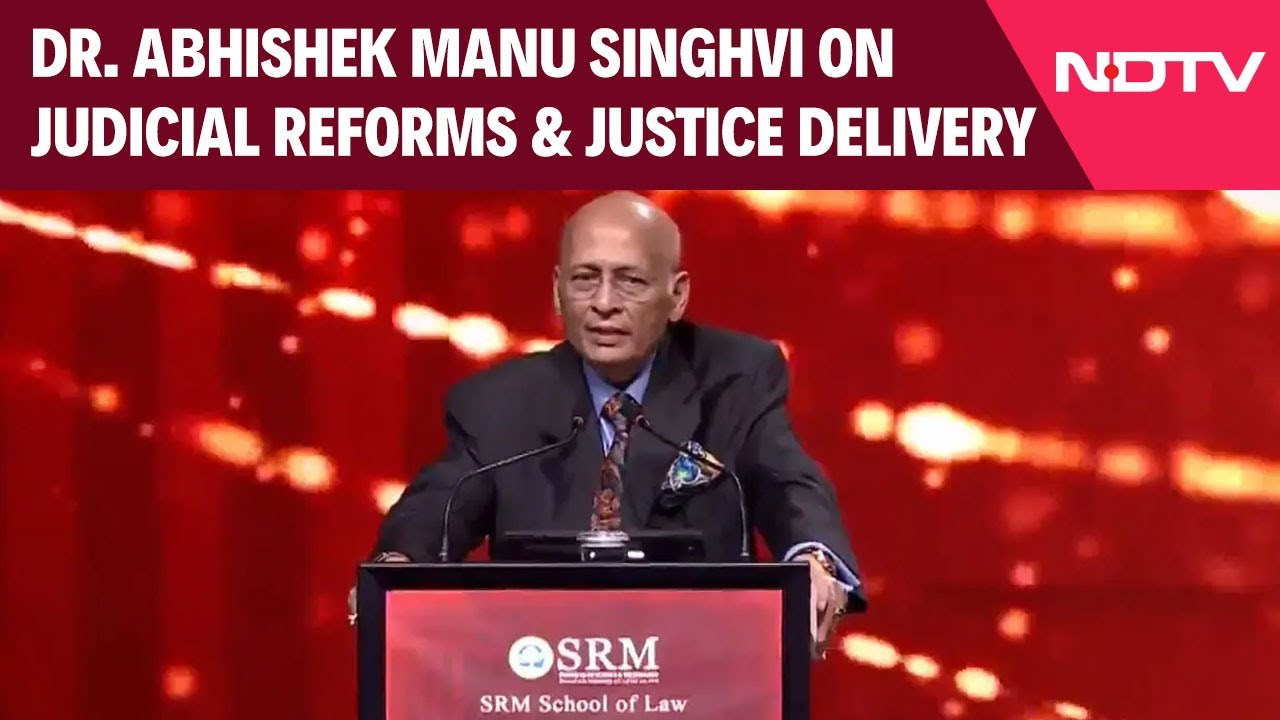 LEXPOSIUM 2025 | Dr. Abhishek Manu Singhvi On Judicial Reforms & Justice Delivery