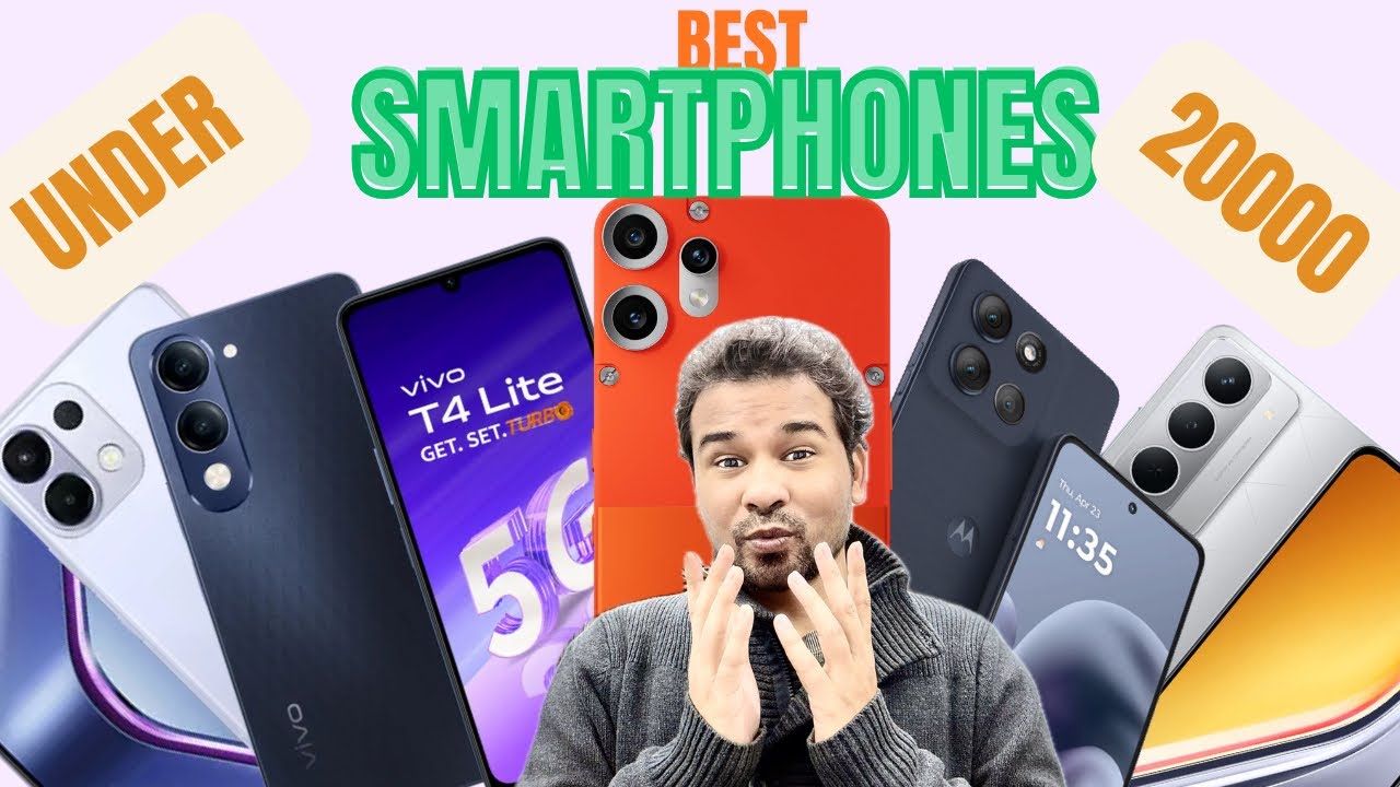 Top 6 Best Budget Smartphones Under 20000/- 🔥🔥🔥