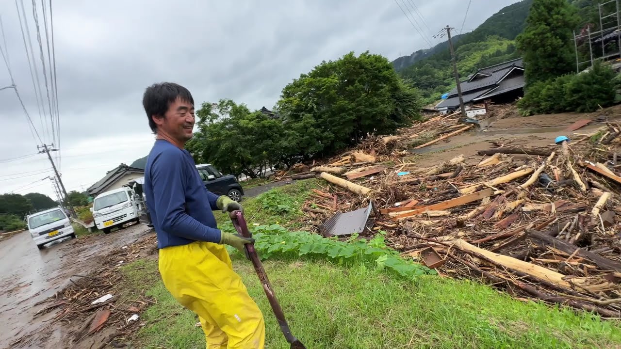 2024年07月28日撮影 酒田市・大沢地区の豪雨被害状況（山形県酒田市八幡地域）吉野沢・青沢、南野前田・二タ子・上黒沢・古升田 Osawa Dist., Sakata, Yamagata Pt.3