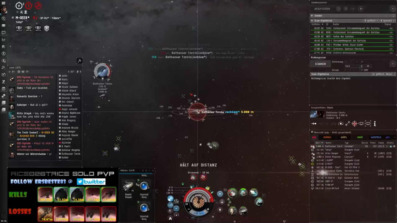 EvE Online - solo PvP - Confessor vs Jackdaw (NullSec)