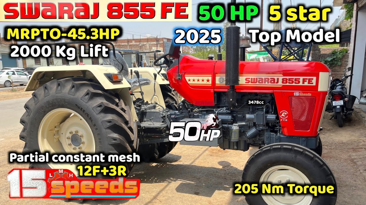 Swaraj 855 fe new model 2025 | Swaraj 855 fe review | Swaraj 855 fe 5 star top model price, mileage