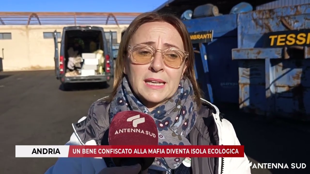 3 DICEMBRE 2025- ANDRIA:UN BENE CONFISCATO ALLA MAFIA DIVENTA ISOLA ECOLOGICA