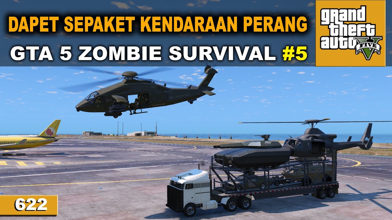 BASE SEDANG TERANCAM - GTA 5 MOD ZOMBIE SURVIVAL #622