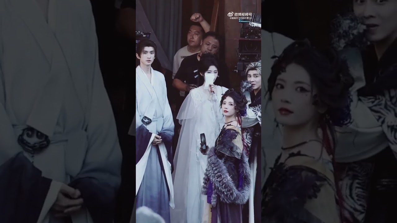 10.01 Ju Jingyi, Zhang Yunlong, Gu Zicheng and Ma Xinrui from set in Lai Zhan drama| #来战 cr:logo
