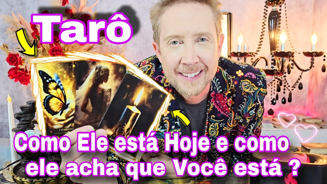 COMO ELE ESTÁ HOJE E COMO ELE ACHA QUE VOCÊ ESTÁ ? Tarô de hoje, rei do oráculo hoje,bubataro hoje