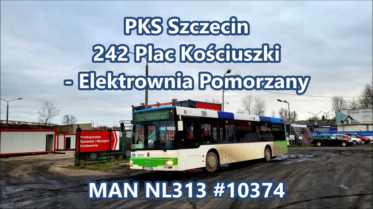 PKS Szczecin - linia 242, MAN NL313 #10374