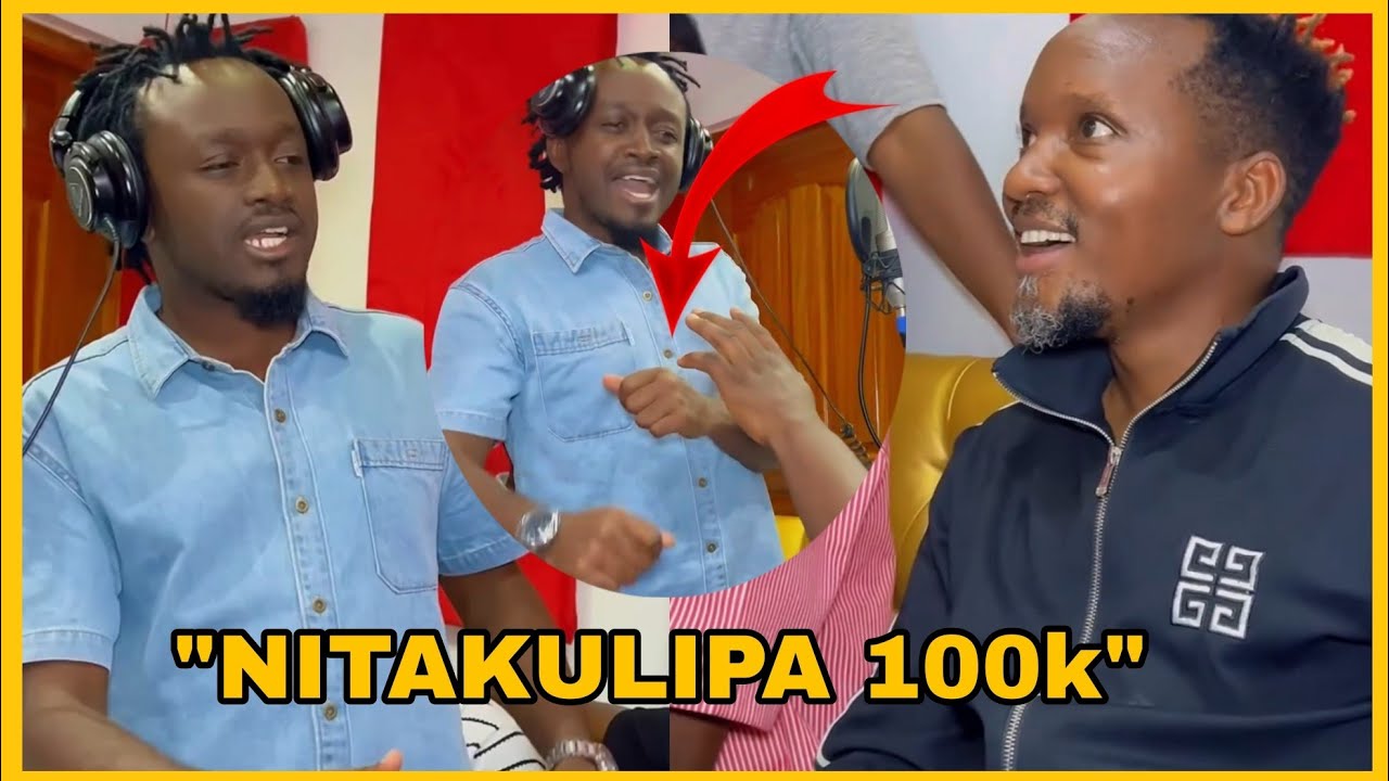 Shocking!Bahati fight Katombi in studio after stealing his song 