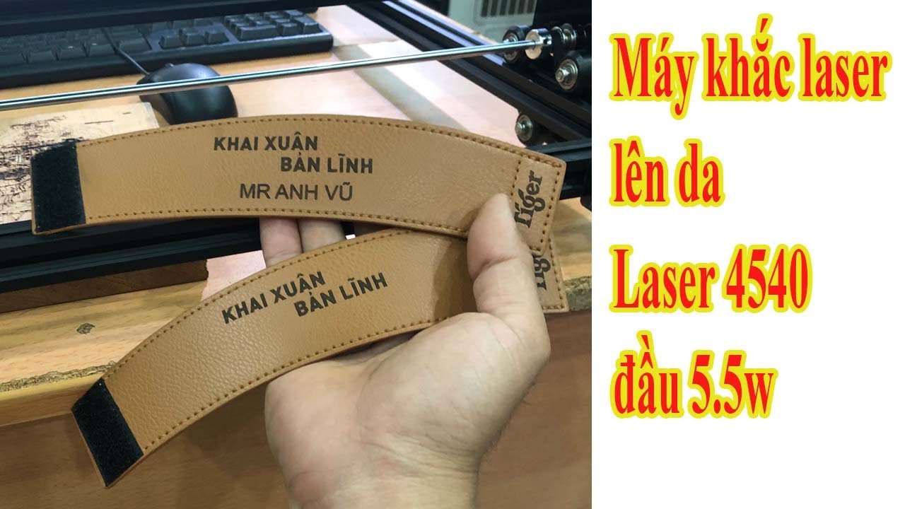 M&aacute;y khắc laser l&ecirc;n da #viethas #cncmini #m&aacute;ykhắclaser