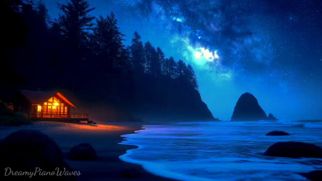 Peaceful Shore Dreams • Piano With Ocean Sounds • Ideal For Night Healing & Deep Sleep