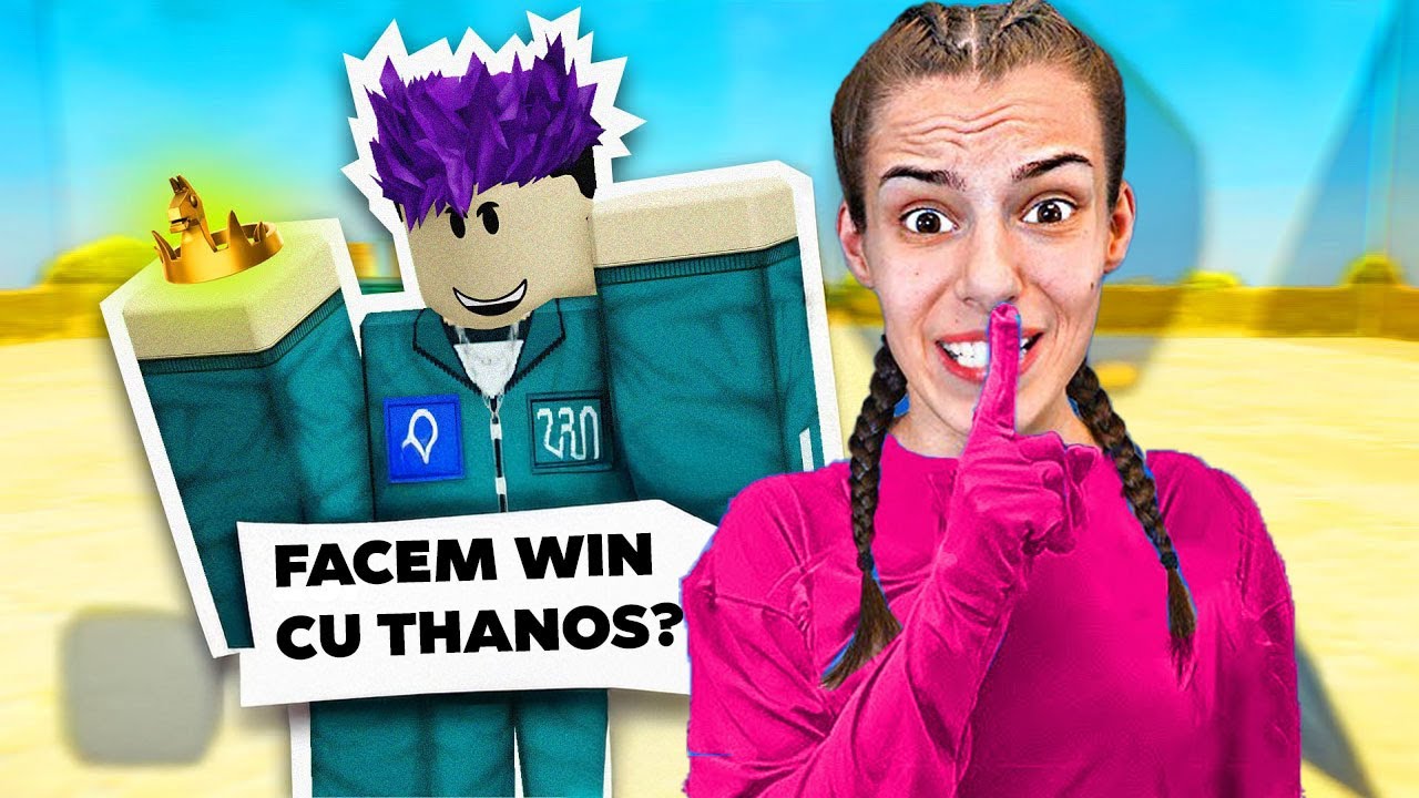 Mă Transform În Thanos Pe Squid Game Roblox !