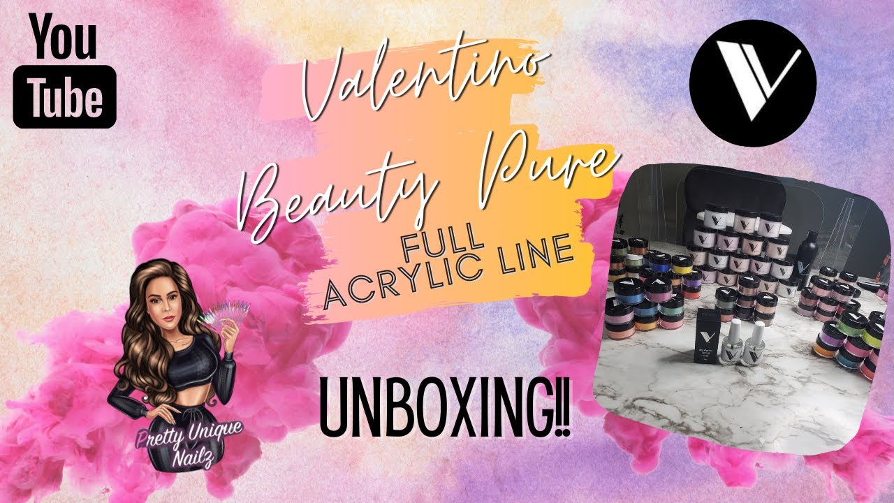 Valentino Beauty Pure Full Acrylic Line!! UNBOXING