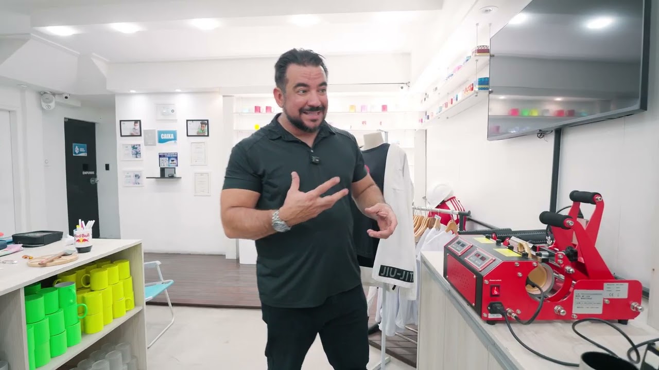 TUTORIAL SUBLIMAÇÃO EM CANECA DOURADA ALÇA CORAÇÃO