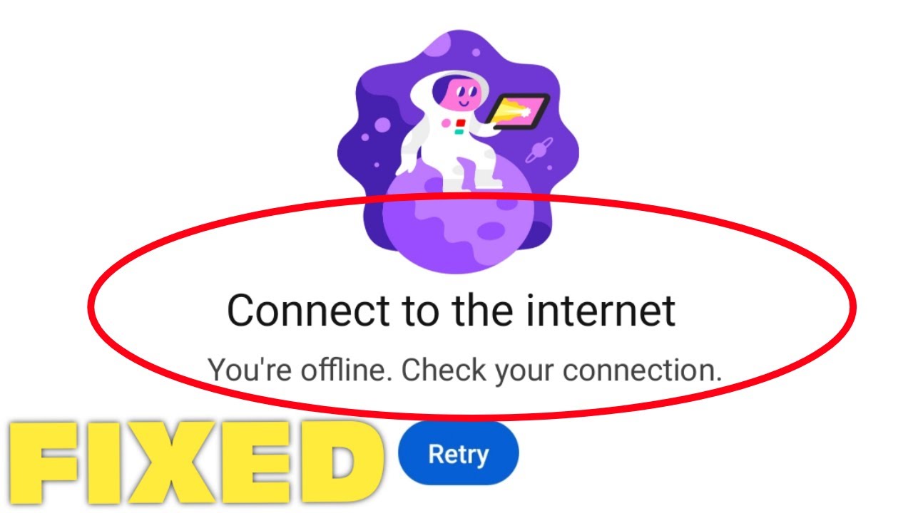 Fix youtube connect to the internet you're offline check your connection error in chrome