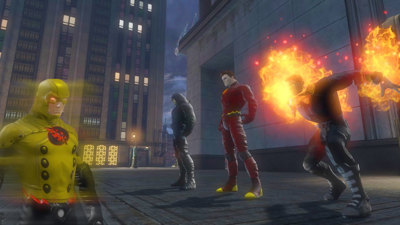 [DCUO] : Team Flarrow - The Flash The Arrow Firestorm vs The Reverse Flash