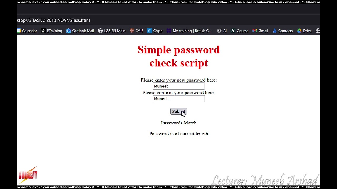A2 IT JT | SOLUTION TO JS EX 2 | Class Lecture | 26 01 2026