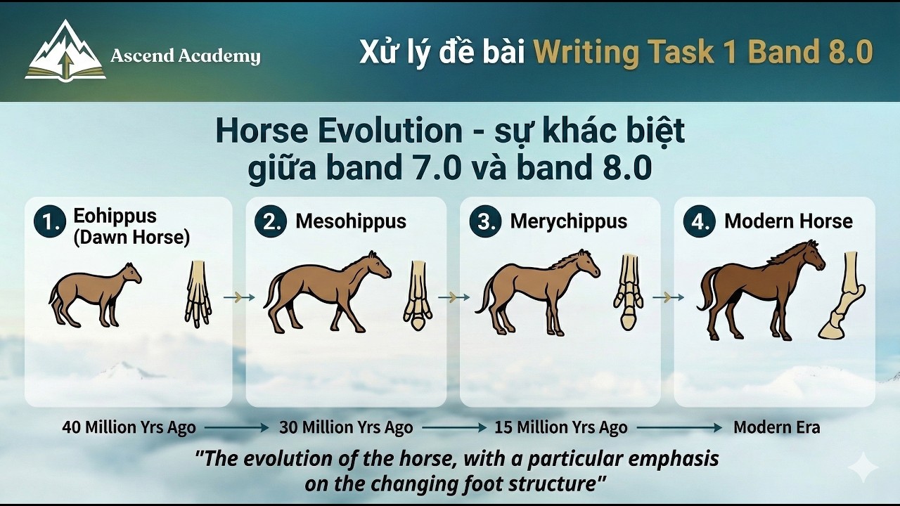 Giải đề Writing Task 1 band 8.0+:  Bài Process có yếu tố thời gian và giai đoạn phát triển