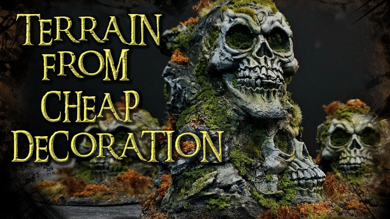 Как сделать потрясающую местность WARHAMMER из дешёвых украшений на Хэллоуин