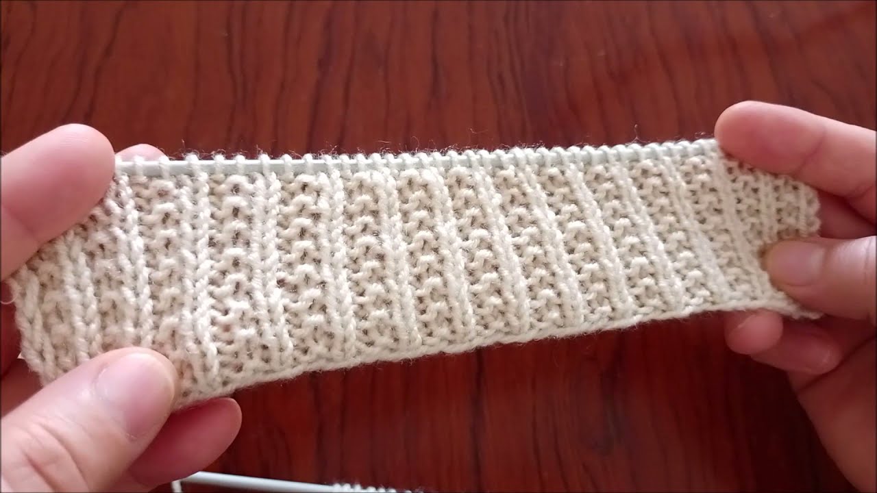 ONLY 1 ROWS! Çok Kolay ve Çok Farklı 1 Lastik Örgü Modeli ❤ Elastic Knitting Pattern