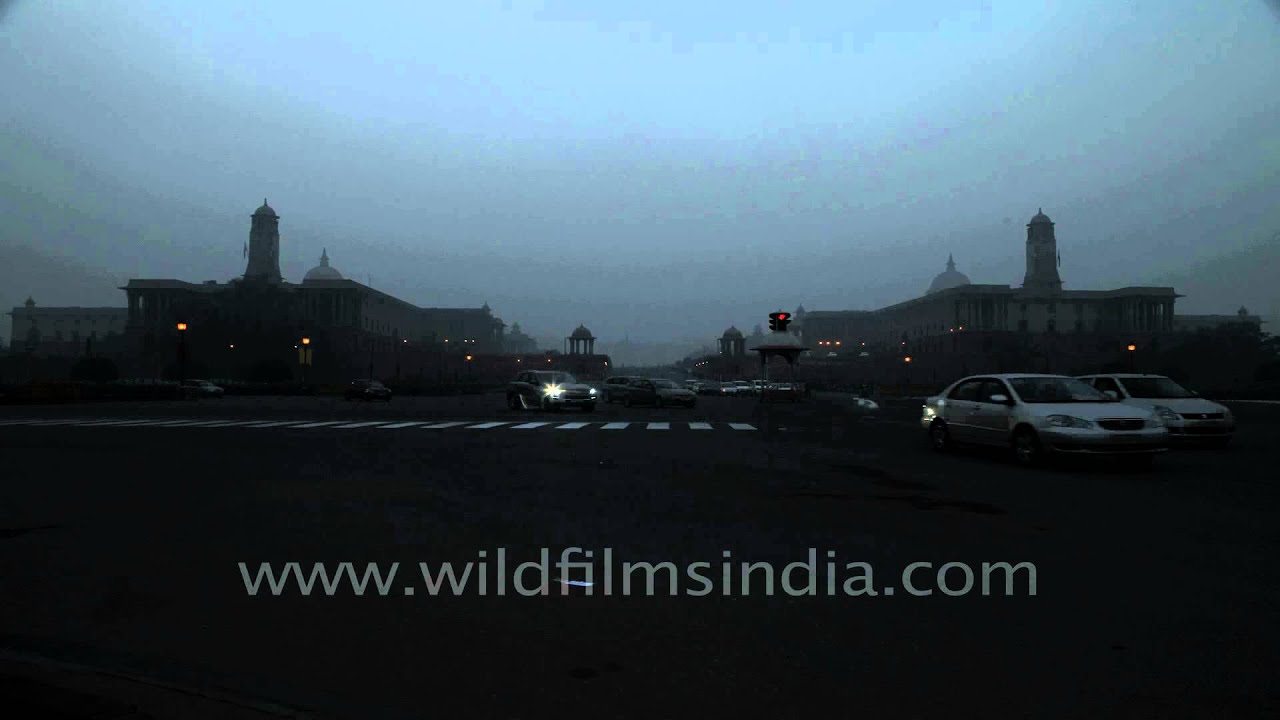 Rajpath road, Delhi - Time lapse