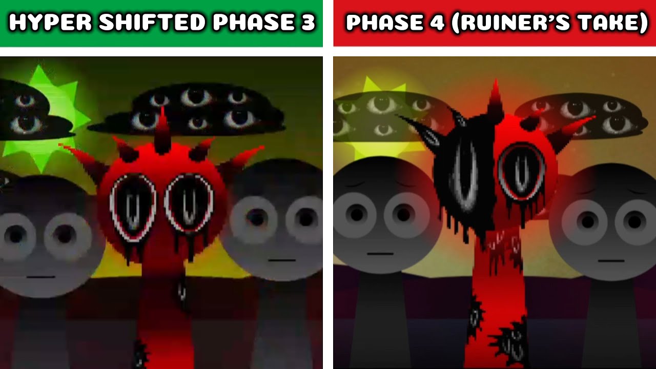 Incredibox Sprunki Hyper Shifted — Phase 3 vs Phase 4 (Ruiner's Take): Which One Wins?