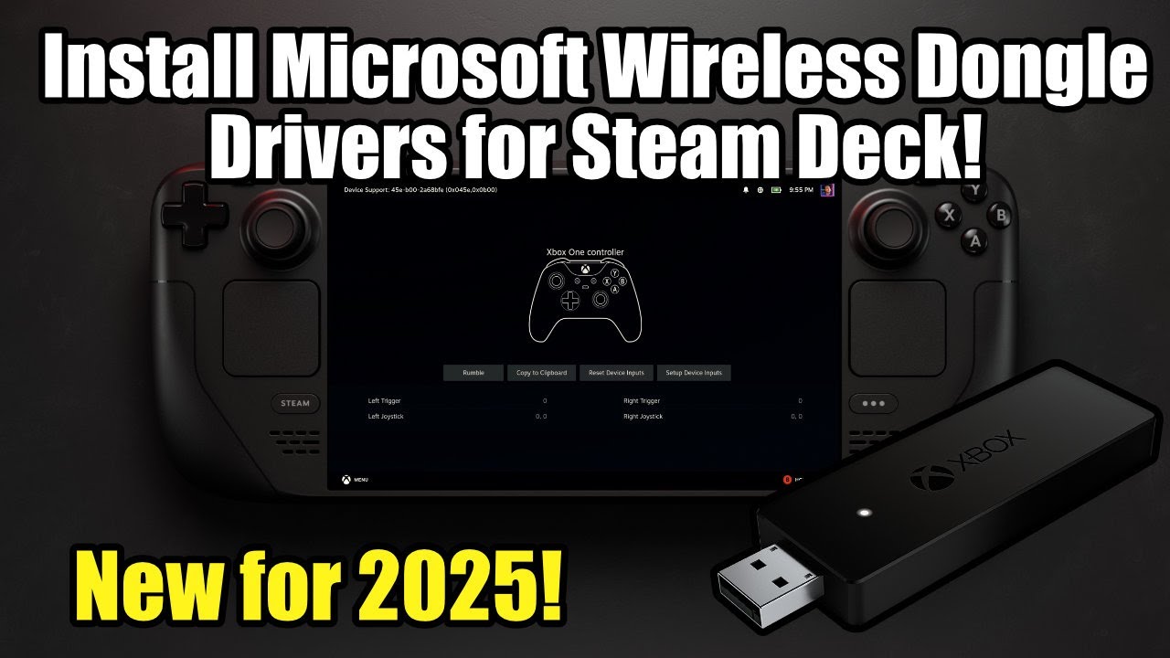 Steam Deck: Install Xbox Wireless Adapter Drivers (Low Latency, More Features!)