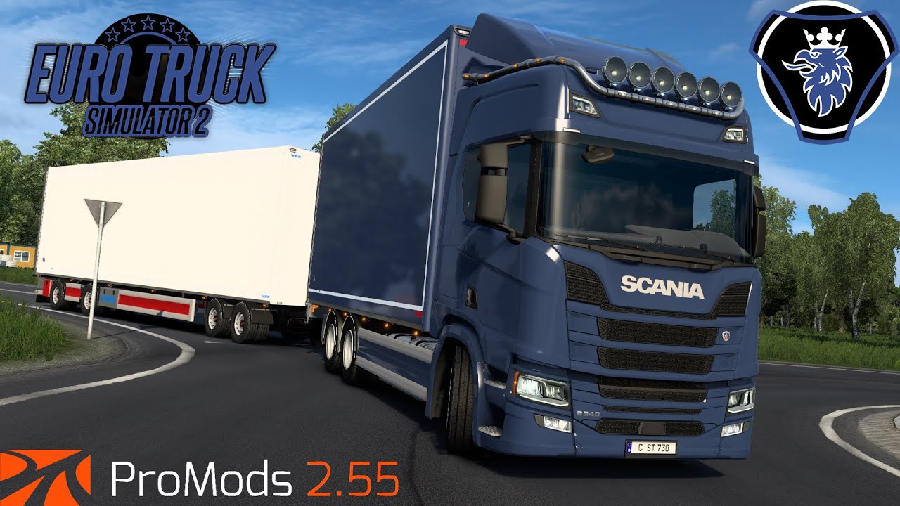 ETS2 1.40 | ProMods 2.55 | SCANIA R540 | Kristiansand - Herning